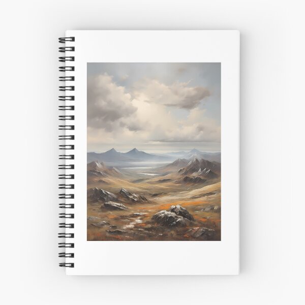 Item preview, A highland plateau with a small mountain lake, vintage oil painting designed and sold by CreativeSparkzz.