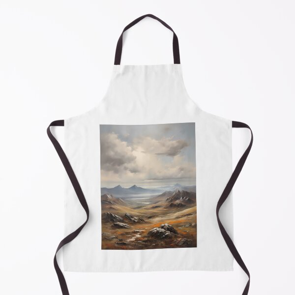 Item preview, A highland plateau with a small mountain lake, vintage oil painting designed and sold by CreativeSparkzz.