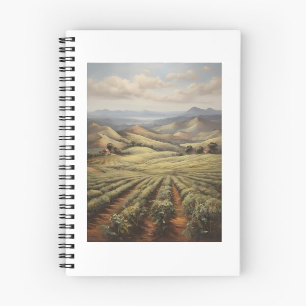 Item preview, A large tea plantation at sunrise, vintage oil painting designed and sold by CreativeSparkzz.
