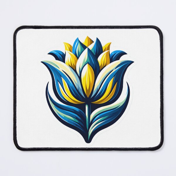 Item preview, Ethnic Flower Colorful Tulip - modern Kashubian Folklore Art - Travel Poland Europe designed and sold by DesignPoland.