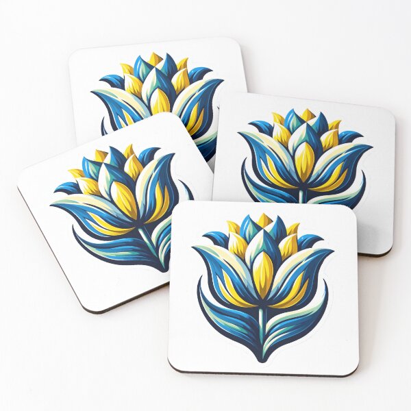 Item preview, Ethnic Flower Colorful Tulip - modern Kashubian Folklore Art - Travel Poland Europe  designed and sold by DesignPoland.