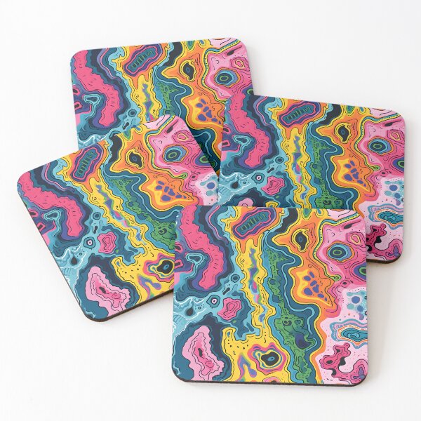 Item preview, Modern Crazy Design Artwork in Unique Colors designed and sold by Cr-AI-tive.