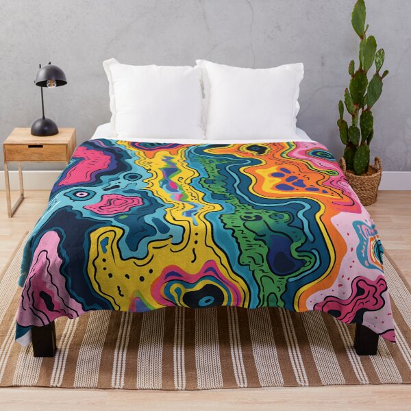 Item preview, Modern Crazy Design Artwork in Unique Colors designed and sold by Cr-AI-tive.