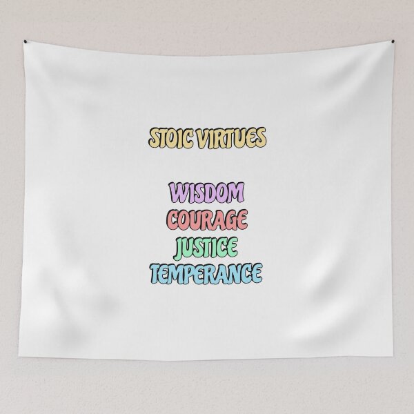 Item preview, Stoic Virtues designed and sold by Inspirationmotivation.