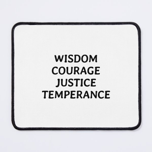 Item preview, Stoic virtues - Wisdom Courage Justice Temperance designed and sold by Inspirationmotivation.