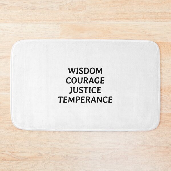 Item preview, Stoic virtues - Wisdom Courage Justice Temperance designed and sold by Inspirationmotivation.