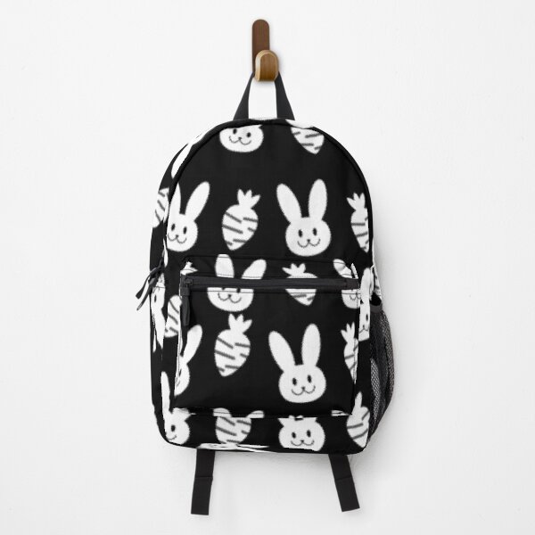 Item preview, Black and White Bunnies and Carrots Black designed and sold by ArashiiGames.