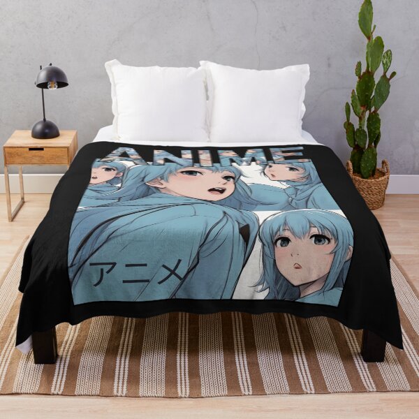 Item preview, anime characters in pastel blue designed and sold by aledfychan.