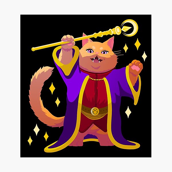 Item preview, Magical Wizard Cat designed and sold by Geobat.