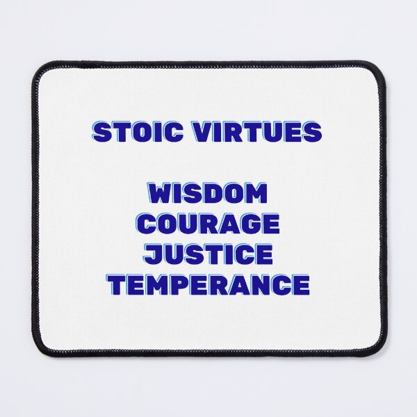 Item preview, Stoic virtues - Wisdom Courage Justice Temperance designed and sold by Inspirationmotivation.