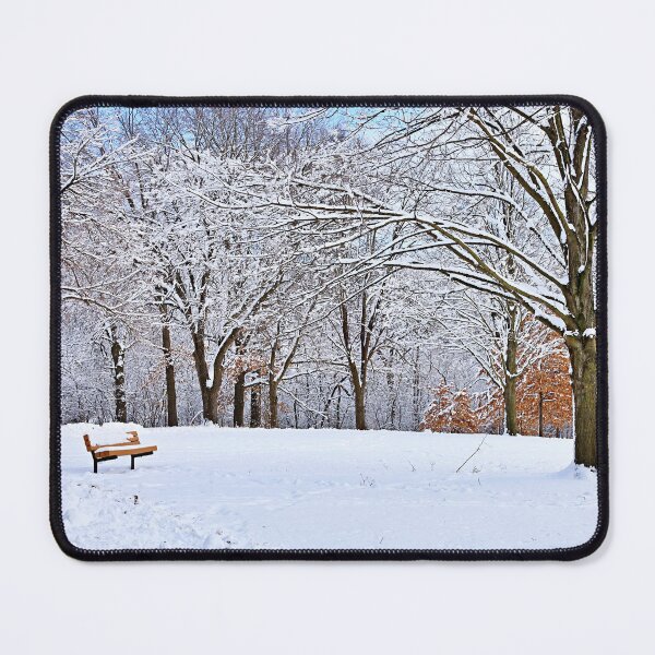 Item preview, Snowy Bench in the Park designed and sold by Martha Sherman.