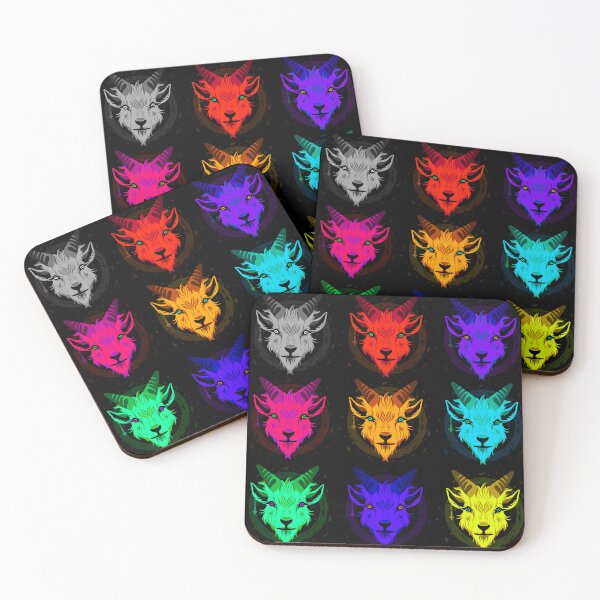 Item preview, Colourful Demon Goats designed and sold by Geobat.