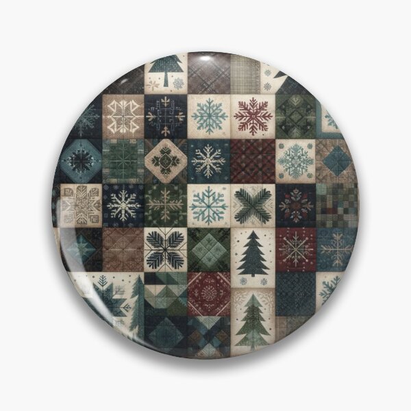 Item preview, Winter Inspired Patchwork Quilt designed and sold by PinUpPizzazz.