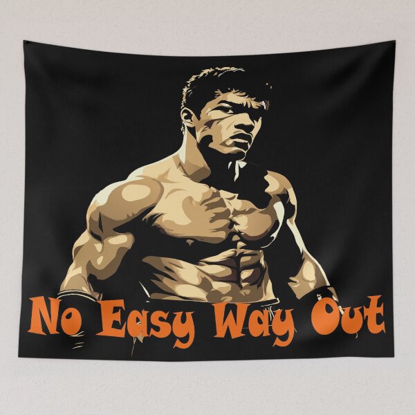 Item preview, Unyielding Resolve of Fighter''no easy way out'' designed and sold by AgarutanPrint.