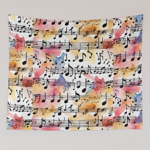 Item preview, Sheet music in watercolor. designed and sold by kreativeadern.
