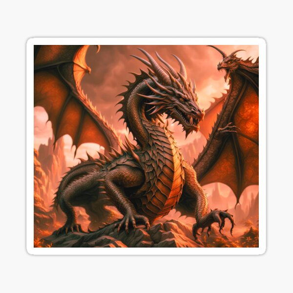 Item preview, Copper Brown Dragon designed and sold by SLDB.