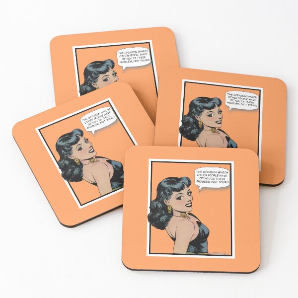 Item preview, The opinion which other people have of you is their problem, not yours - Vintage comics illustration designed and sold by Alex Starcatcher.
