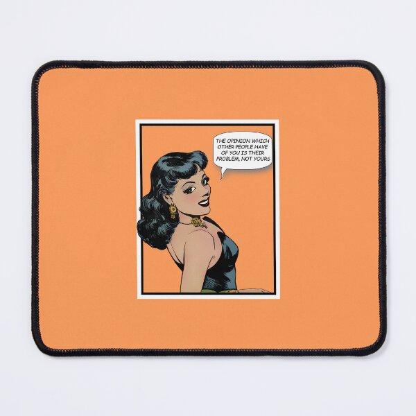 Item preview, The opinion which other people have of you is their problem, not yours - Vintage comics illustration designed and sold by Alex Starcatcher.