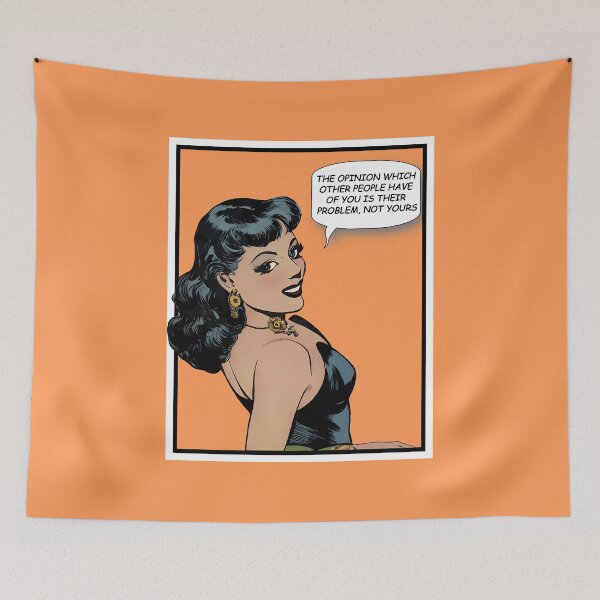 Item preview, The opinion which other people have of you is their problem, not yours - Vintage comics illustration designed and sold by Alex Starcatcher.