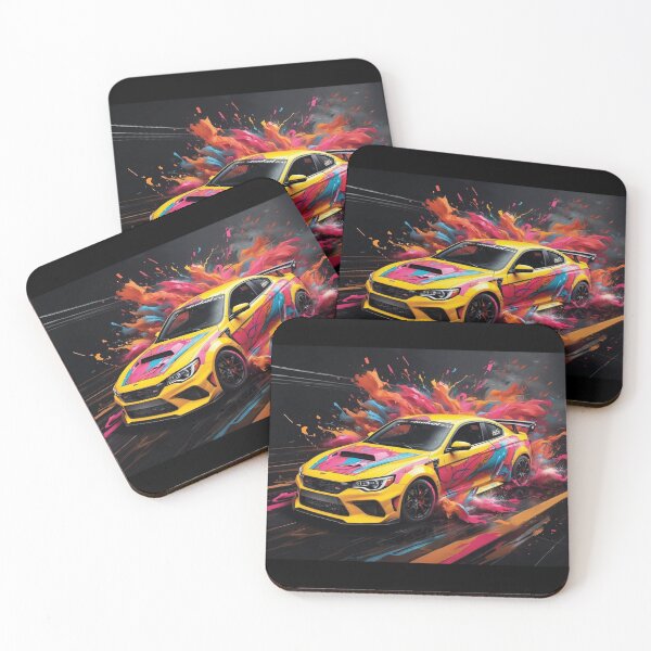 Item preview, Dynamic Drift Cars Illustration - Yasid Oozeear Style Racing Artwork designed and sold by CAR LIFESTYLE  MAG.