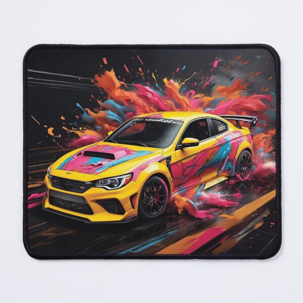 Item preview, Dynamic Drift Cars Illustration - Yasid Oozeear Style Racing Artwork designed and sold by CAR LIFESTYLE MAG.