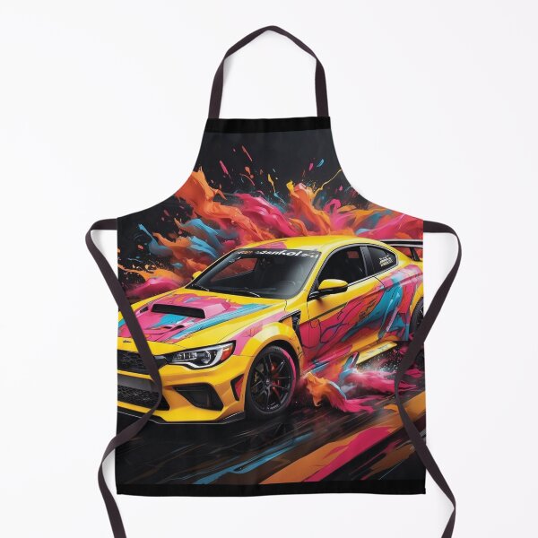 Item preview, Dynamic Drift Cars Illustration - Yasid Oozeear Style Racing Artwork designed and sold by CAR LIFESTYLE MAG.