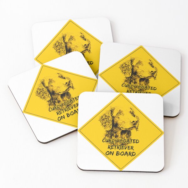 Item preview, Curly Coated Retriever on board, dog car sticker dog sign designed and sold by WallyPink.