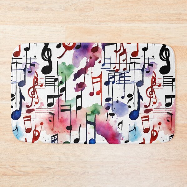 Item preview, Notes and clefs in wild watercolor. designed and sold by kreativeadern.