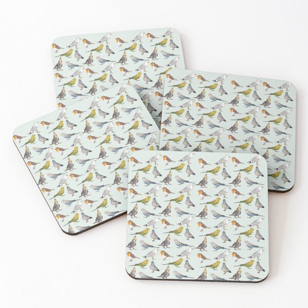 Item preview, Variety of simple, cartoon, common birds pattern designed and sold by SheepLane.