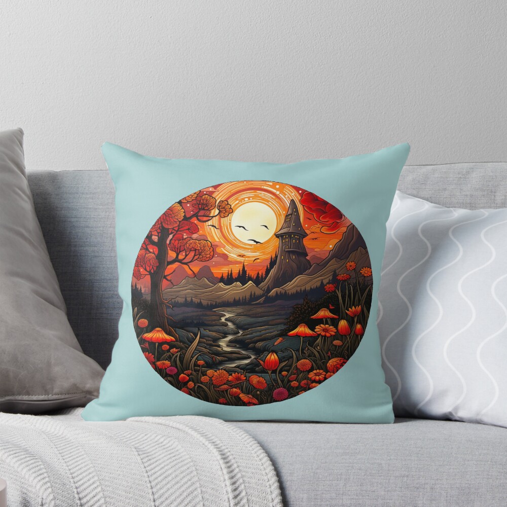 Item preview, Throw Pillow designed and sold by FoxTreeDesign.