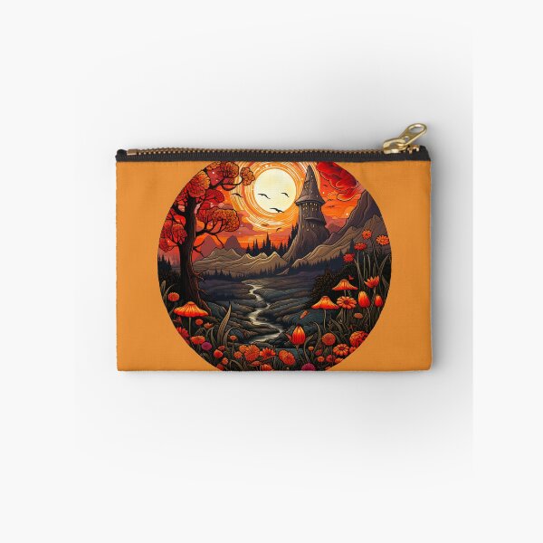 Item preview, Autumn Castle Tower Spooky Witchery Landscape  designed and sold by FoxTreeDesign.