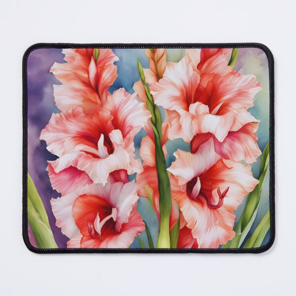 Item preview, Watercolor Gladiolus Grace designed and sold by colorvisionart.
