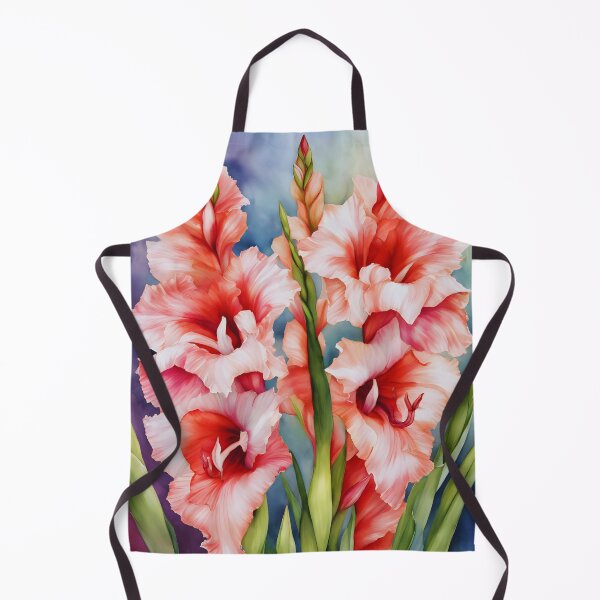 Item preview, Watercolor Gladiolus Grace designed and sold by colorvisionart.
