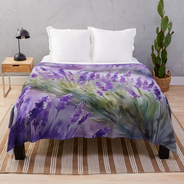 Item preview, Watercolor Lavender Lull - Serene Floral Art designed and sold by colorvisionart.