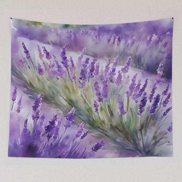 Item preview, Watercolor Lavender Lull - Serene Floral Art designed and sold by colorvisionart.