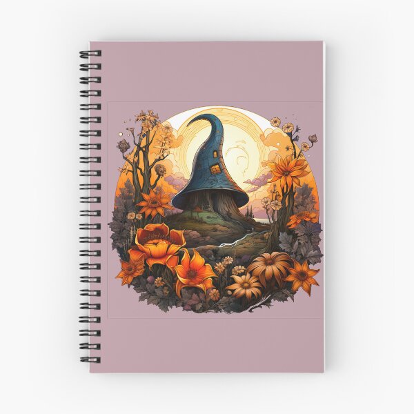 Item preview, The Witch Hat House Landscape  designed and sold by FoxTreeDesign.