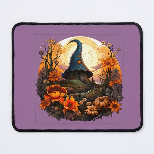 Item preview, The Witch Hat House Landscape  designed and sold by FoxTreeDesign.