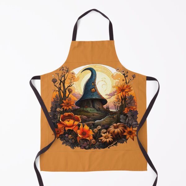 Item preview, The Witch Hat House Landscape designed and sold by FoxTreeDesign.