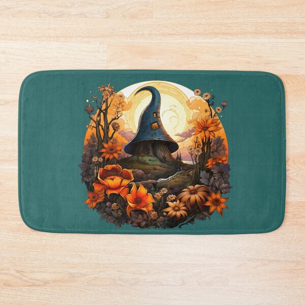 Item preview, The Witch Hat House Landscape  designed and sold by FoxTreeDesign.