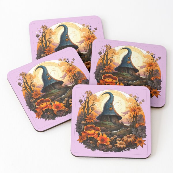 Item preview, The Witch Hat House Landscape  designed and sold by FoxTreeDesign.