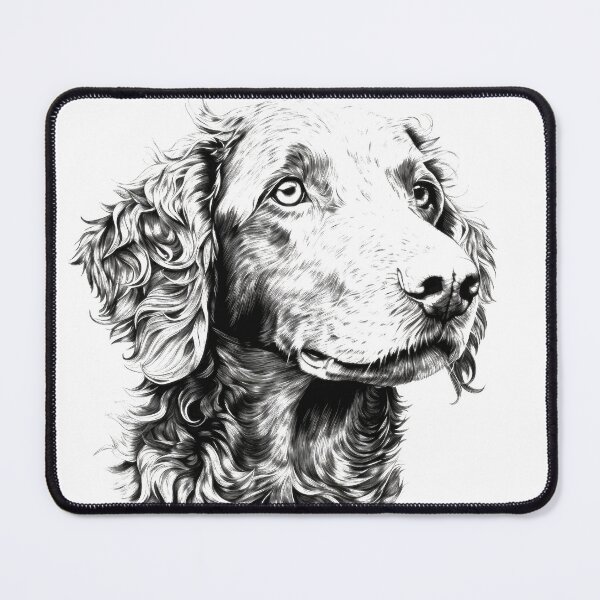 Item preview, Curly Coated Retriever, dog portrait dog head designed and sold by WallyPink.