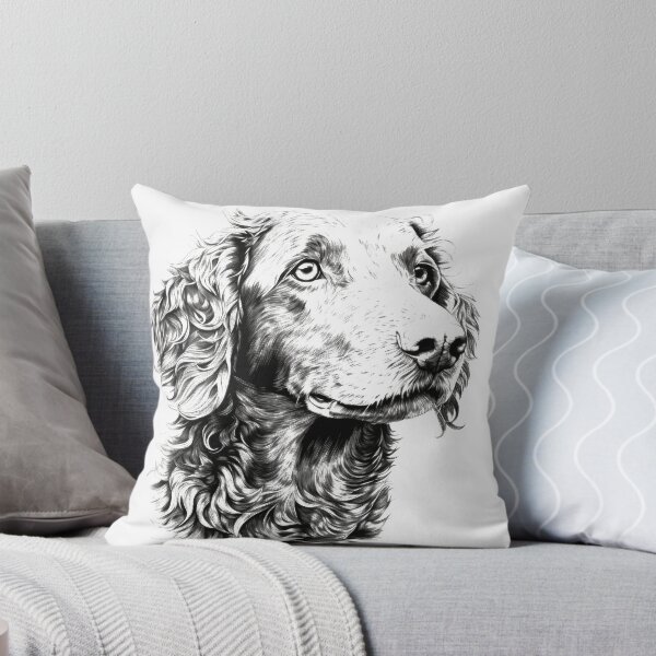 Item preview, Curly Coated Retriever, dog portrait dog head designed and sold by WallyPink.