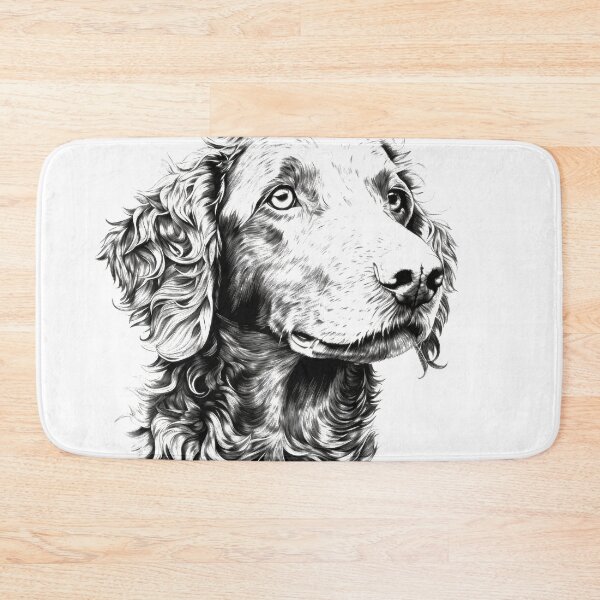 Item preview, Curly Coated Retriever, dog portrait dog head designed and sold by WallyPink.