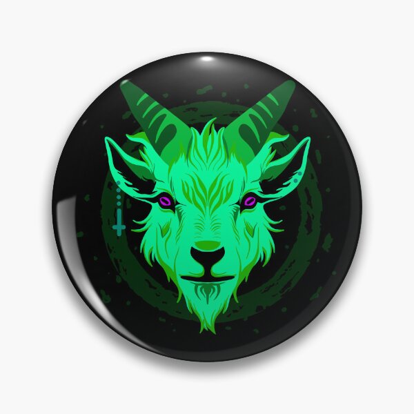 Item preview, Green Demon Goat designed and sold by Geobat.