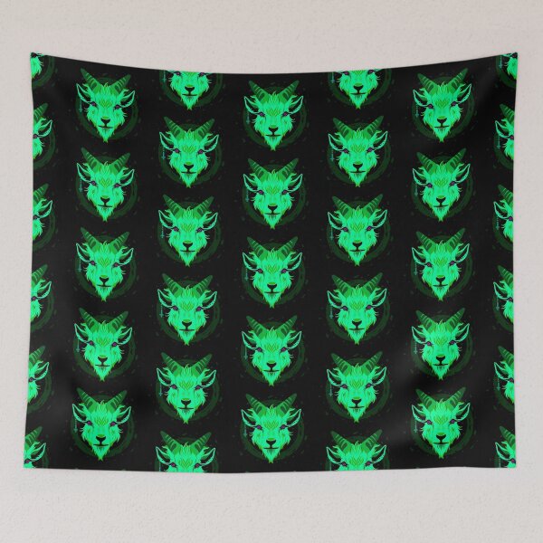 Item preview, Green Demon Goat designed and sold by Geobat.