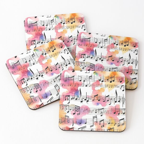 Item preview, Copy of musical notes, abstract and completely wild in watercolor. designed and sold by kreativeadern.