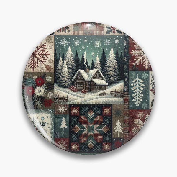 Item preview, Winter Inspired Patchwork Quilt designed and sold by PinUpPizzazz.