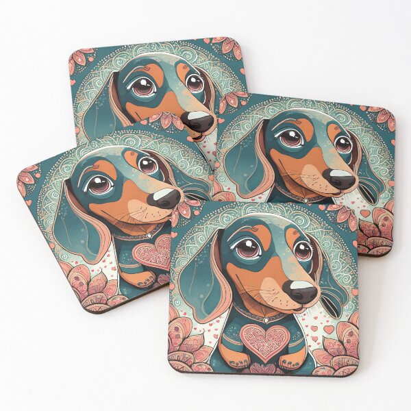 Item preview, Valentine's Day Dachshund 3 designed and sold by Mandalahijo.