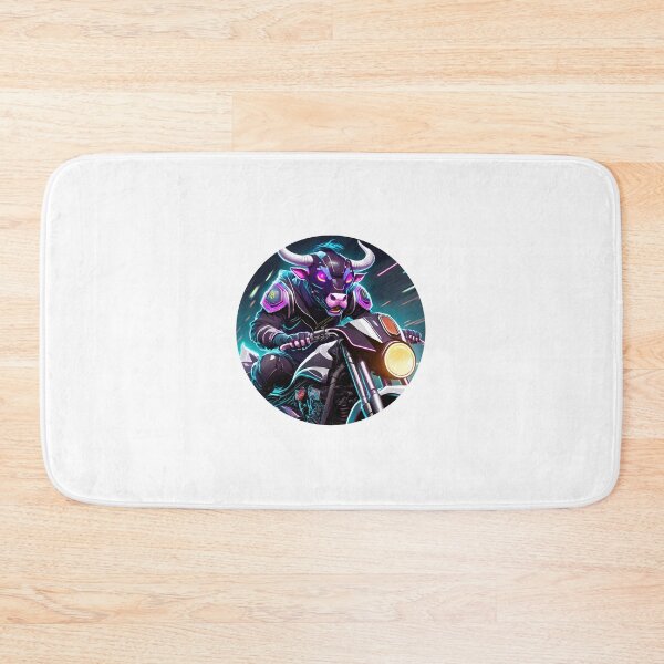 Item preview, Cyber Bull on a Motorcycle designed and sold by BADESIGNZZ.