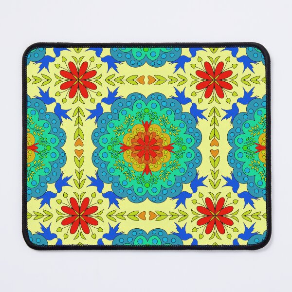 Item preview, Spanish tile motif with yellow background designed and sold by MarySchwindt.